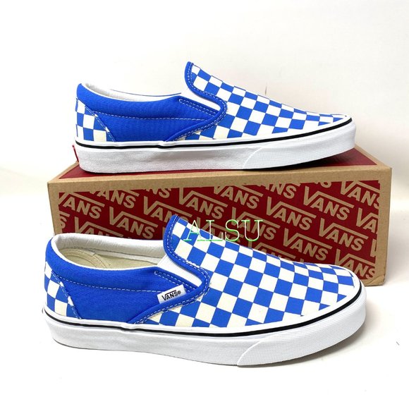VANS Classic Slip-On Low Canvas Nebulas Blue Women Size VN0A4BV31GB - Picture 6 of 10